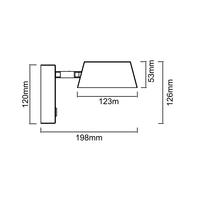 Open Design OR86522 - LED-vägglampa TIMO LED/6W/230V 3000/4500/6500K svart