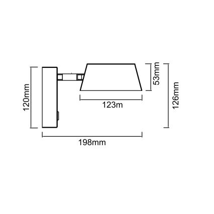 Open Design OR86539 - LED-vägglampa TIMO LED/6W/230V 3000/4500/6500K mässing
