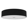 Open Design OR86560 - Taklampa ZALINDRO 4xE27/15W/230V Ø 54,5 cm svart/glänsande krom