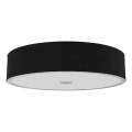 Open Design OR86577 - Taklampa ZALINDRO 6xE27/15W/230V Ø 74,5 cm svart/polerad krom