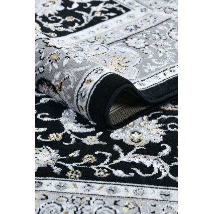 Orientalisk matta GRECE 120x170 cm 2150 g/m2 svart/grå/vit