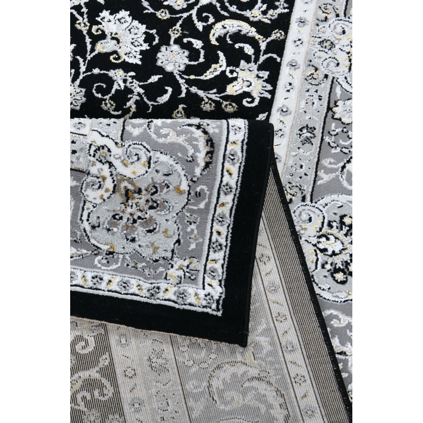 Orientalisk matta GRECE 120x170 cm 2150 g/m2 svart/grå/vit