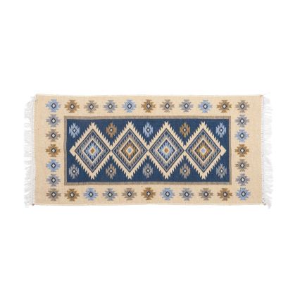 Orientalisk matta KILIM 80x150 cm blå