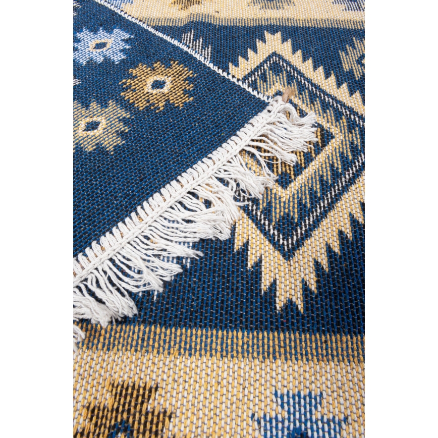 Orientalisk matta KILIM 80x150 cm blå