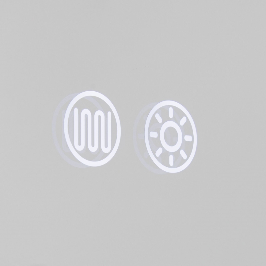 LED Badrumsvärmeväggspegel med belysning FRAME LED/48W/230V 3000/4000/6000K 60x45 cm IP44