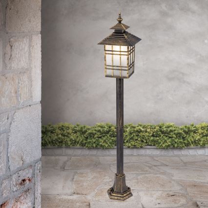 Utomhuslampa KIKO 1xE27/11W/230V IP44 brons/patina