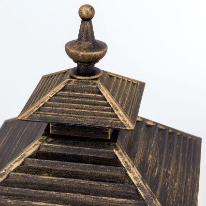 Utomhuslampa KIKO 1xE27/11W/230V IP44 brons/patina