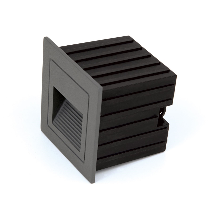 LED Infälld armatur LORO LED/2W/230V IP65 antracit