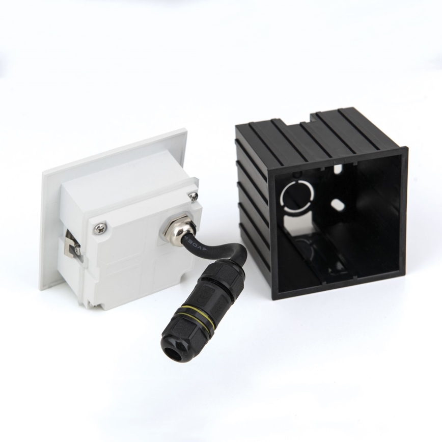 LED Inbyggnadsarmatur LORO LED/2W/230V IP65 vit