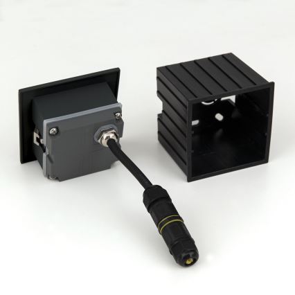 LED Inbyggnadsarmatur LORO LED/2W/230V IP65 svart