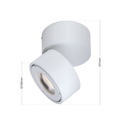 LED Dimbart badrumsspotlight HARVEY LED/15W/230V IP65 vit