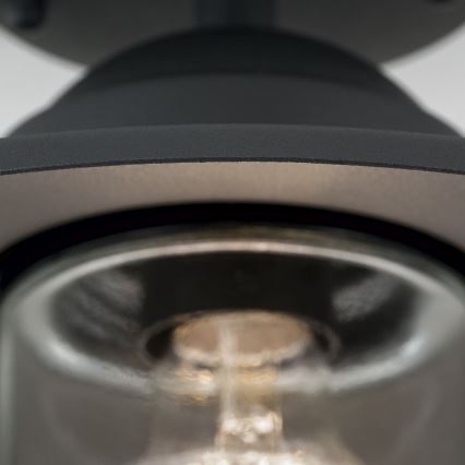 Utomhus ytmonterad ljuskrona EDWARD 1xE27/60W/230V IP44 svart