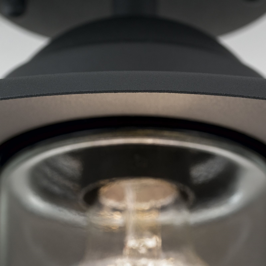 Utomhus ytmonterad ljuskrona EDWARD 1xE27/60W/230V IP44 svart