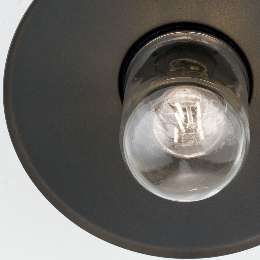 Utomhus ytmonterad ljuskrona EDWARD 1xE27/60W/230V IP44 svart