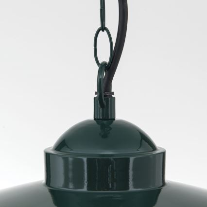 Pendellampa för utomhusbruk EDWARD 1xE27/60W/230V IP44 grön