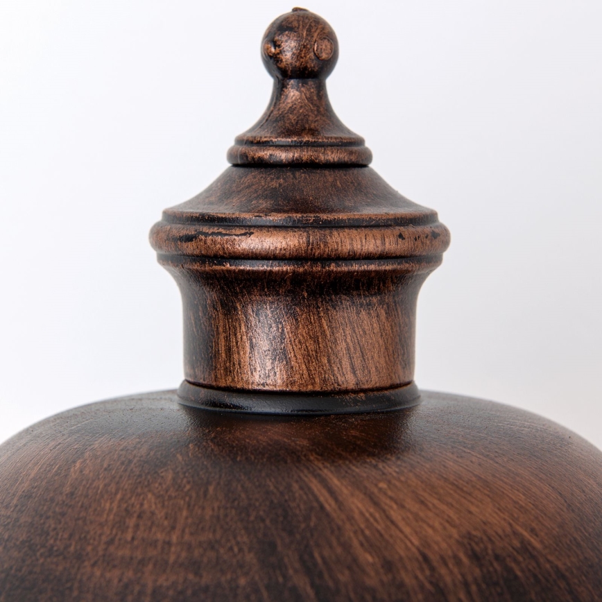 Vägglampa för utomhusbruk KENZO 1xE27/100W/230V IP44 brons/patina