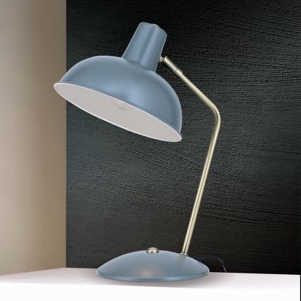 Bordslampa FEDRA 1xE14/40W/230V grå/mässing