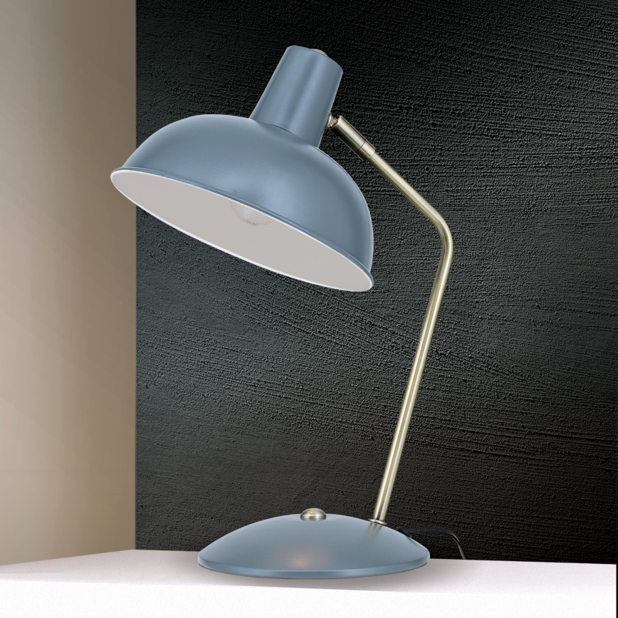 Bordslampa FEDRA 1xE14/40W/230V grå/mässing