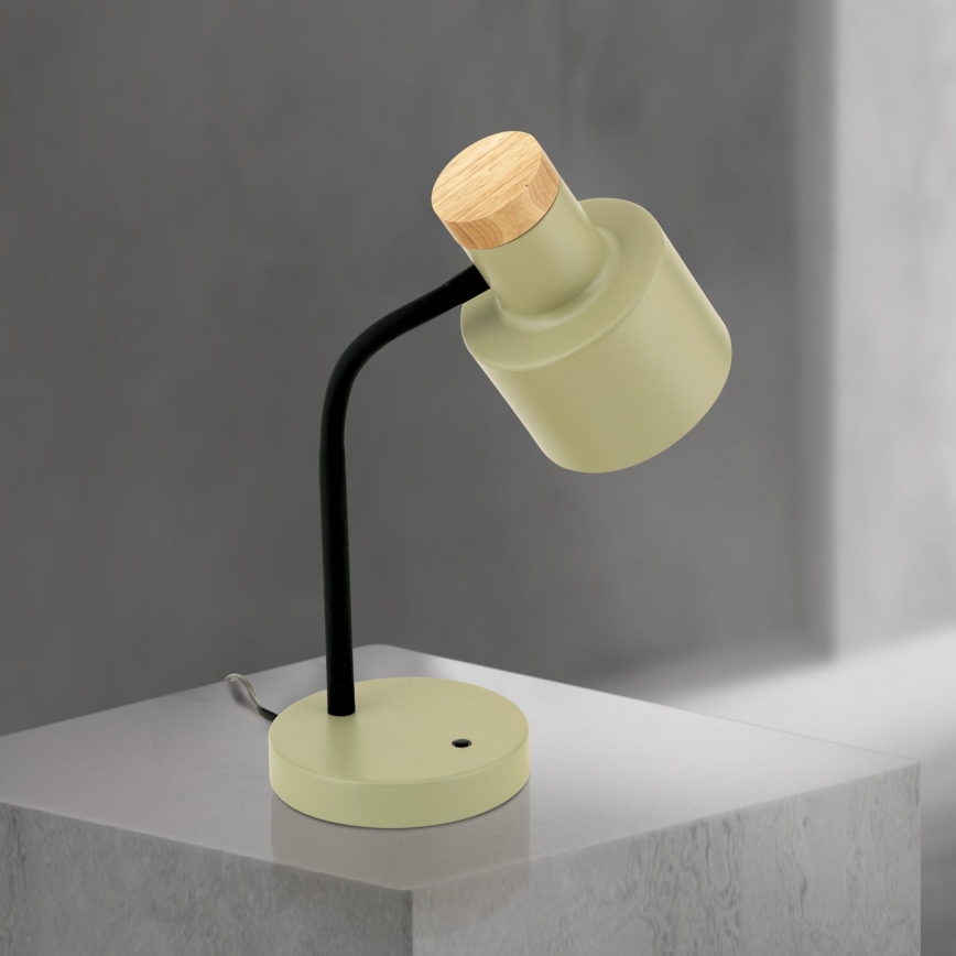 Bordslampa GILI 1xE27/40W/230V grön