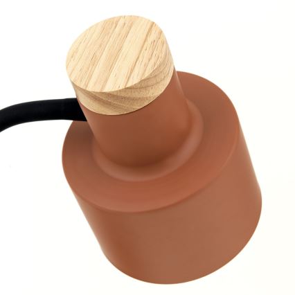 Bordslampa GILI 1xE27/40W/230V tegelröd