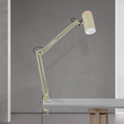 GILI bordslampa med klämma 1xE27/40W/230V grön