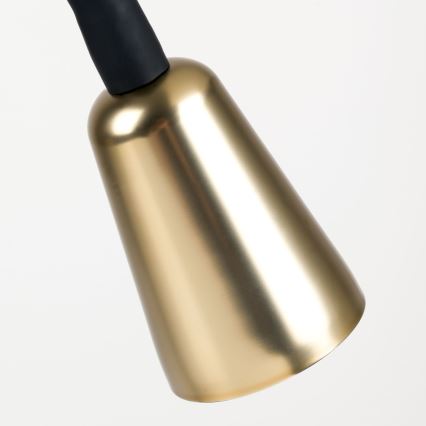 Dimbar flexibel bordslampa DOTTY 1xGU10/10W/230V svart/mässing