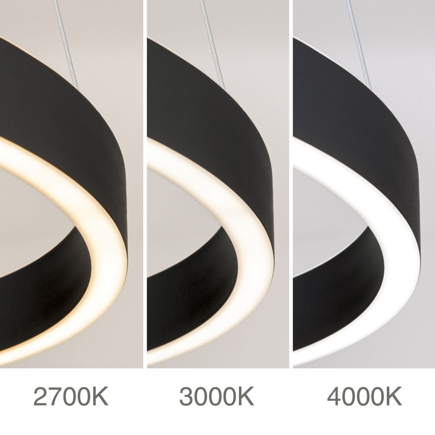 Dimbara LED-pendellampa på kabel KOLK LED/80W/230V 2700/3000/4000K Ø 80 cm svart
