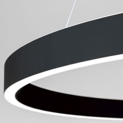 Dimbara LED-pendellampa på kabel KOLK LED/80W/230V 2700/3000/4000K Ø 80 cm svart