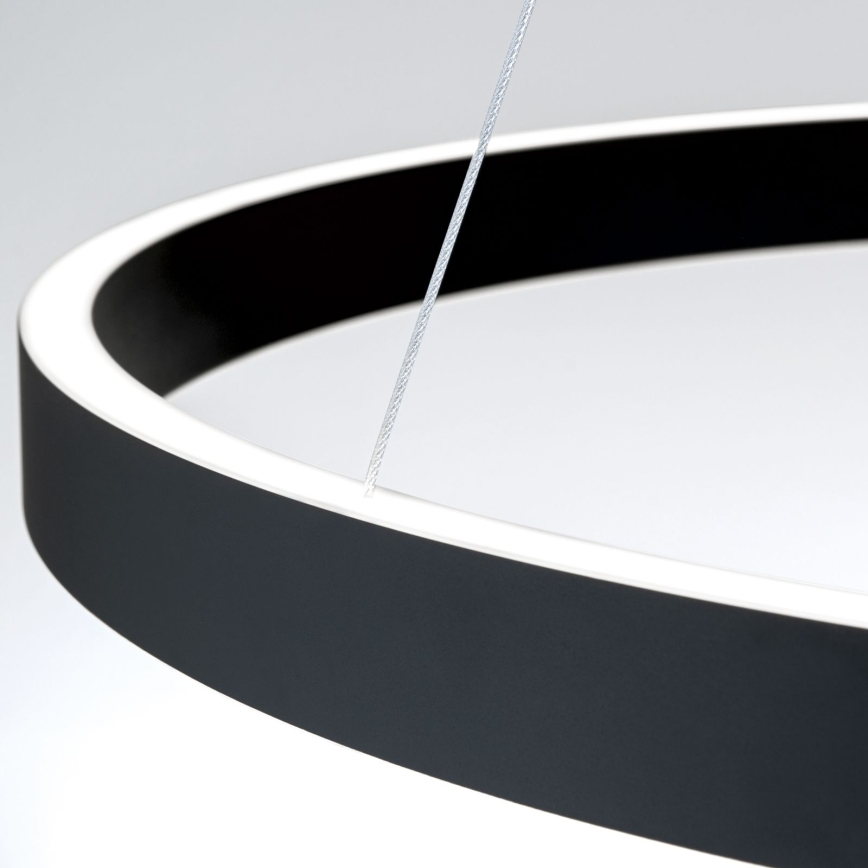 Dimbara LED-pendellampa på kabel KOLK LED/80W/230V 2700/3000/4000K Ø 80 cm svart