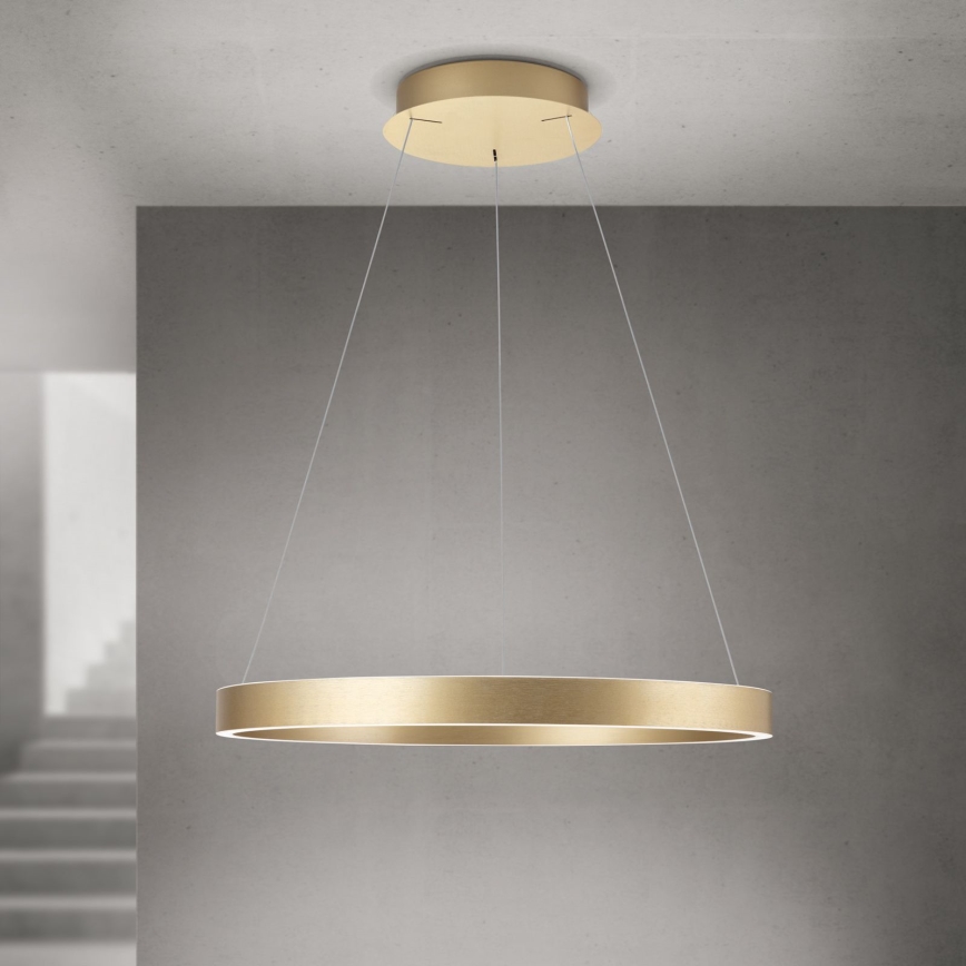 LED dimbar pendellampa med vajer KOLK LED/60W/230V 2700/3000/4000K Ø 60 cm guld
