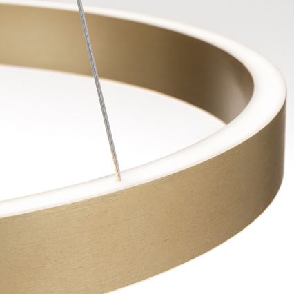LED dimbar pendellampa med vajer KOLK LED/60W/230V 2700/3000/4000K Ø 60 cm guld