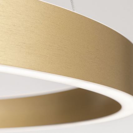 LED dimbar pendellampa med vajer KOLK LED/60W/230V 2700/3000/4000K Ø 60 cm guld
