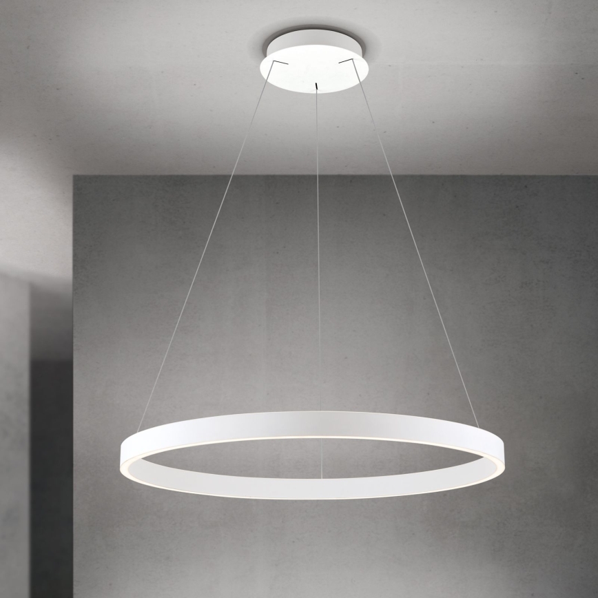 LED dimbar pendellampa på kabel KOLK LED/80W/230V 2700/3000/4000K Ø 80 cm vit