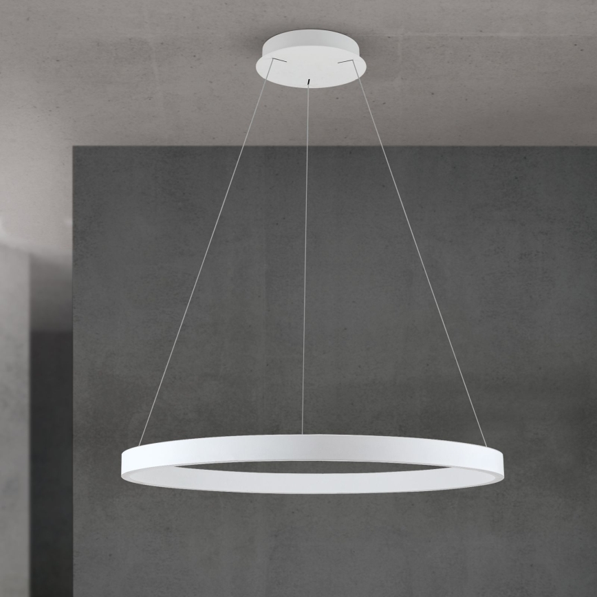 LED dimbar pendellampa på kabel KOLK LED/80W/230V 2700/3000/4000K Ø 80 cm vit