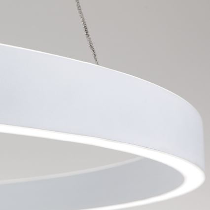 LED dimbar pendellampa på kabel KOLK LED/80W/230V 2700/3000/4000K Ø 80 cm vit