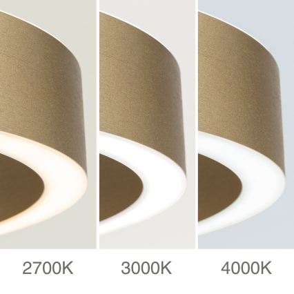 LED dimmbar hänglampa på vajer KOLK LED/40W/230V 2700/3000/4000K Ø 40 cm guld