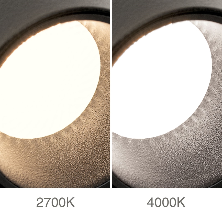 Dimbart uppladdningsbart beröringsstyrt väggspot LUXY LED/1W/5V 2200 mAh 2700/3000/4000K svart