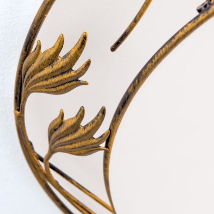 Taklampa FLEUR 3xE27/60W/230V diameter 50 cm brons