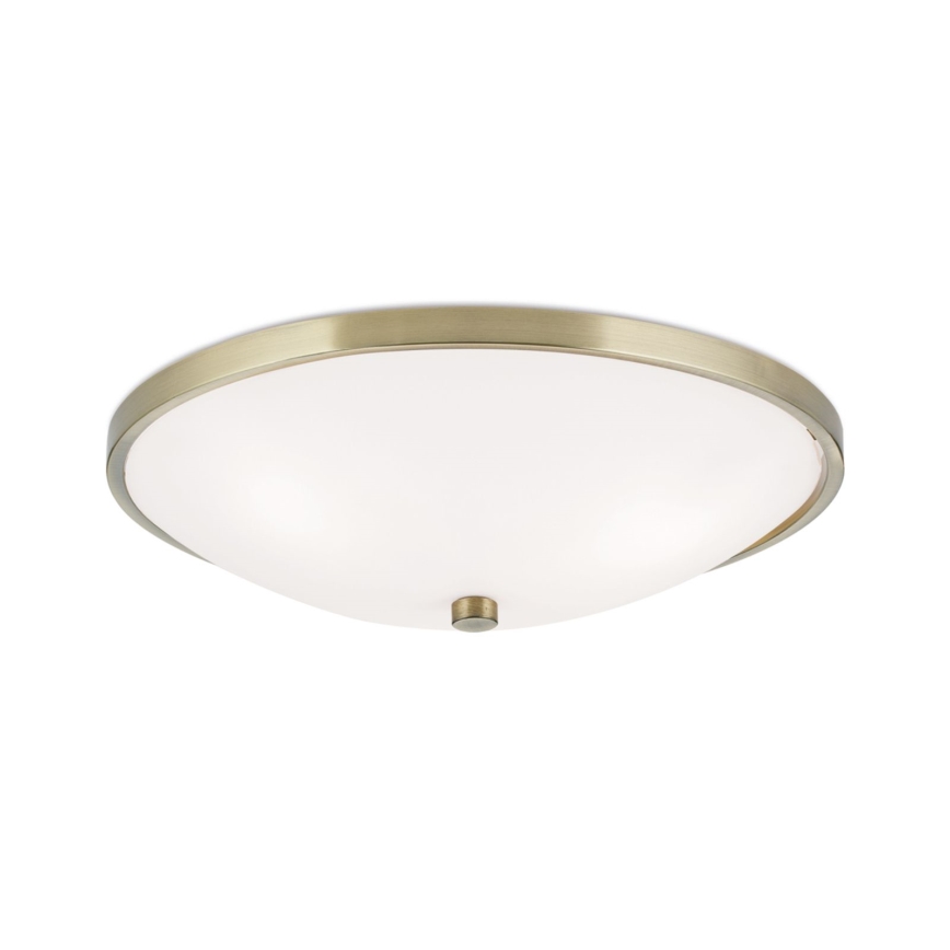 Taklampa AIDA 3xE27/60W/230V diameter 40 cm mässing