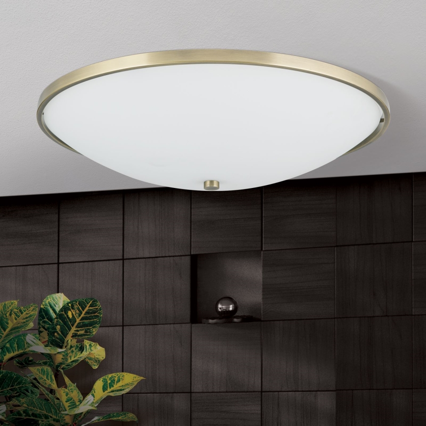 Taklampa AIDA 5xE27/60W/230V diameter 56,5 cm mässing