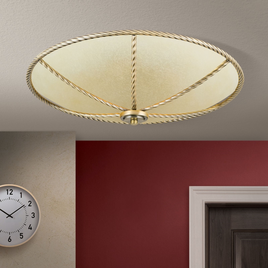 Taklampa MAURO 5xE27/60W/230V diameter 56 cm brons