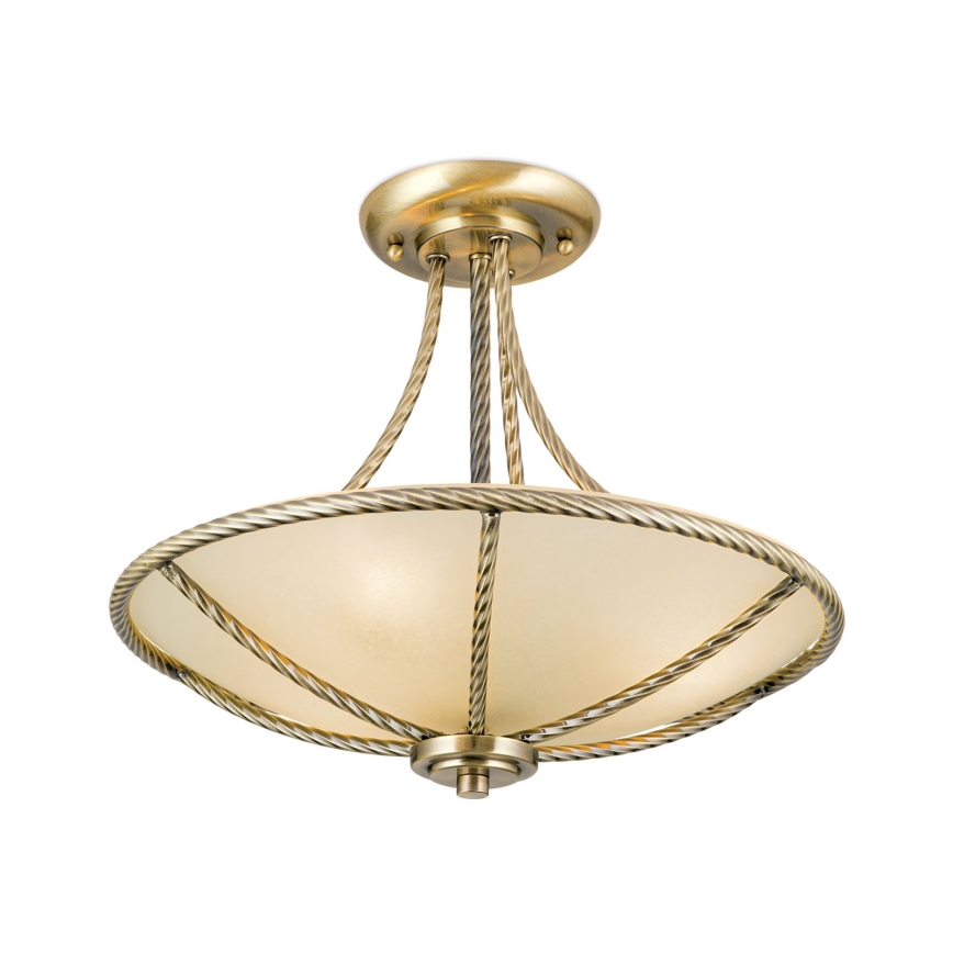 Pendelkrona MAURO 3xE27/60W/230V diameter 42 cm brons