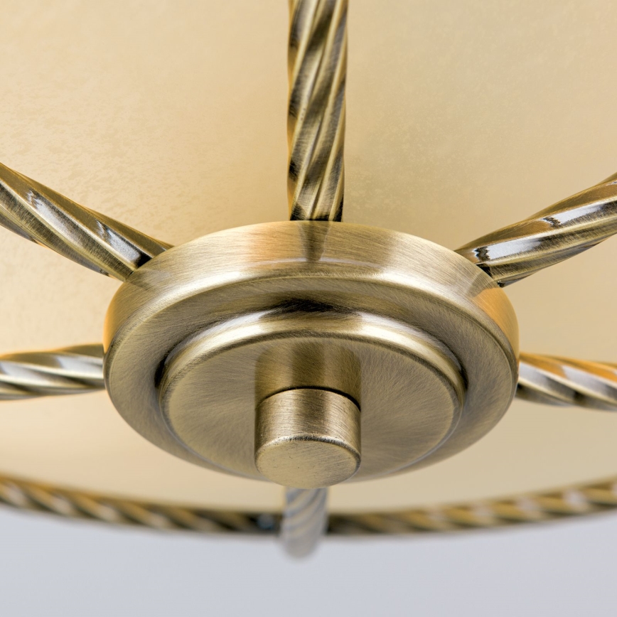 Pendelkrona MAURO 3xE27/60W/230V diameter 42 cm brons