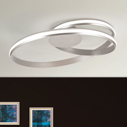 LED Dimbart taklamp CIRCUS LED/30W/230V silver