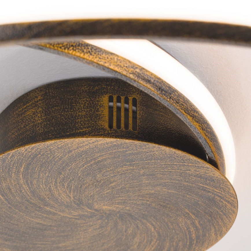 LED Dimbart takarmatur CIRCUS LED/30W/230V brun/patina