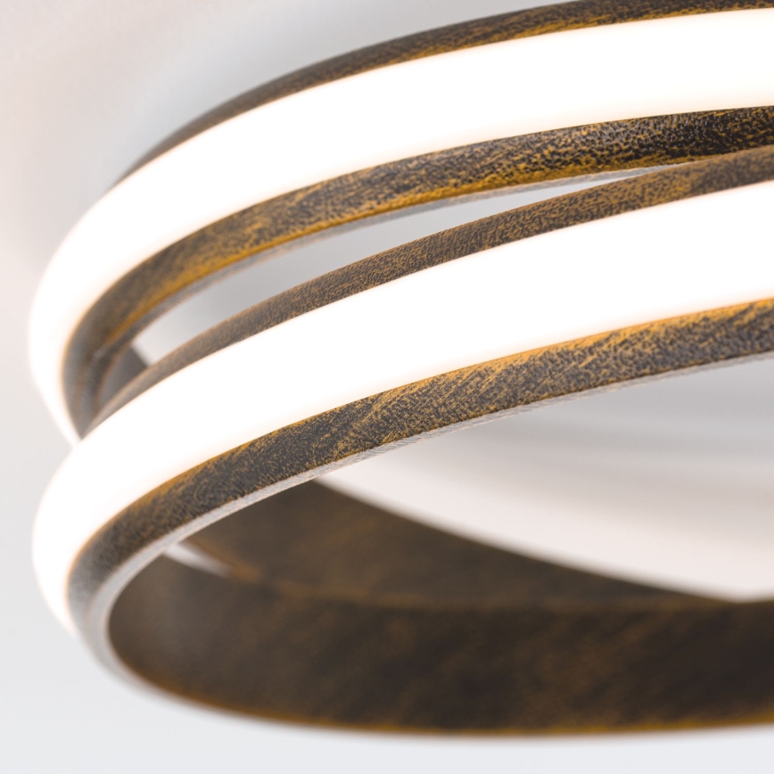 LED Dimbart takarmatur CIRCUS LED/30W/230V brun/patina