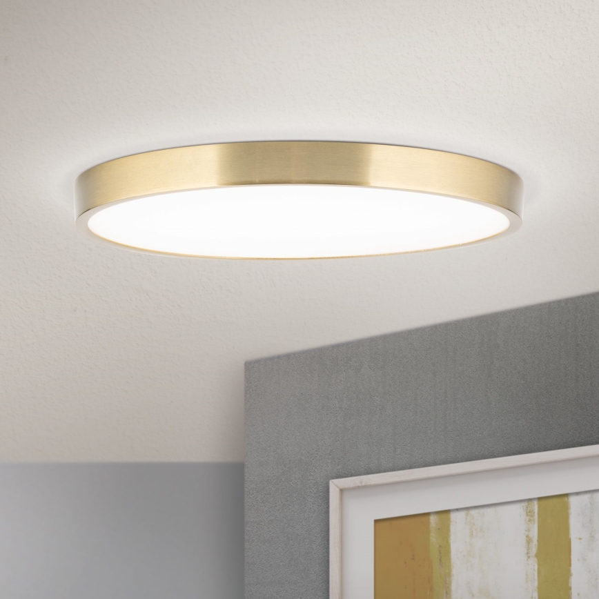 LED taklampa BULLY LED/28W/230V diameter 28 cm guld