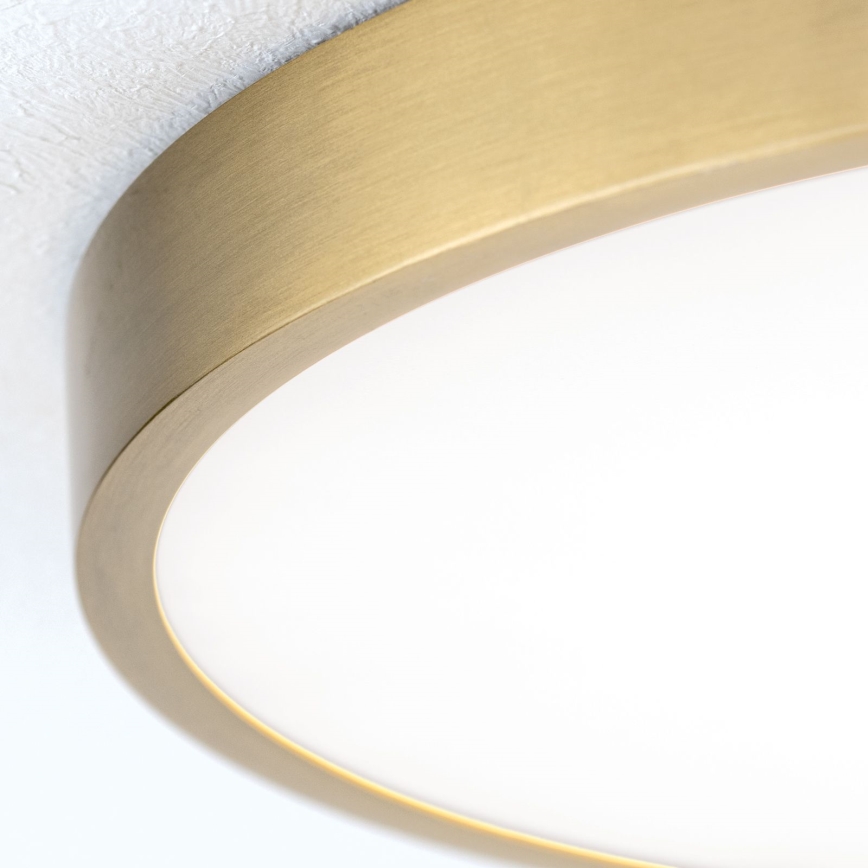 LED taklampa BULLY LED/28W/230V diameter 28 cm guld