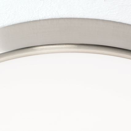 LED taklampa BULLY LED/28W/230V diameter 28 cm matt krom