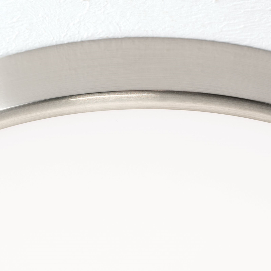 LED taklampa BULLY LED/28W/230V diameter 28 cm matt krom